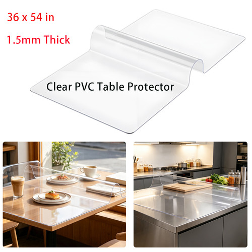 Clear pvc table - clear,