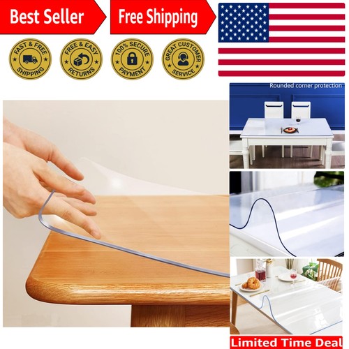 Thick transparent table cover - table,