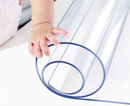 14x24 clear desk mat - clear, office