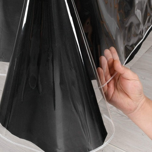 Clear plastic tablecloth - plastic,